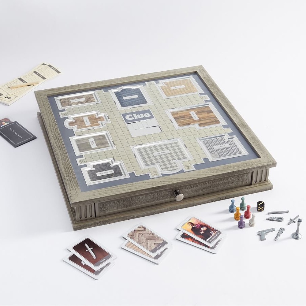 Pottery Barn Wooden Clue Board Game - Luxury/ Deluxe Edition, NWT - Picture 2 of 7